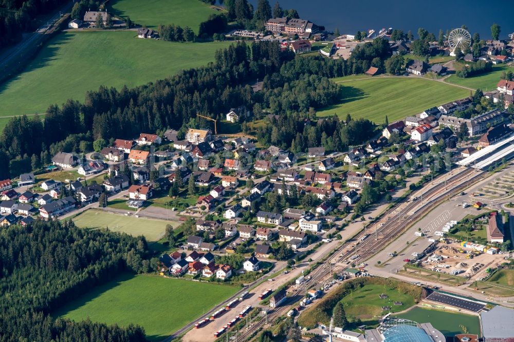 Titisee-Neustadt from the bird's eye view: Settlement area in Titisee-Neustadt in the state Baden-Wurttemberg, Germany