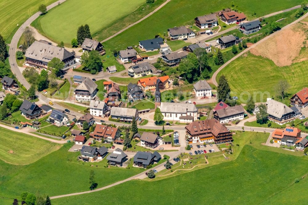 Titisee-Neustadt from above - The district Waldau in Titisee-Neustadt in the state Baden-Wurttemberg, Germany