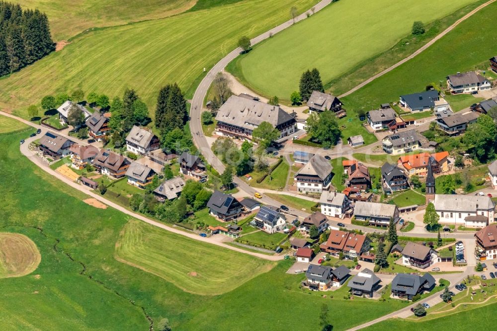 Titisee-Neustadt from the bird's eye view: The district Waldau in Titisee-Neustadt in the state Baden-Wurttemberg, Germany