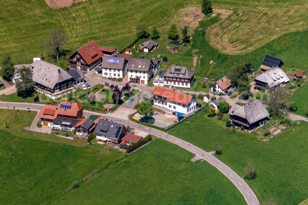 Aerial image Titisee-Neustadt - The district Waldau in Titisee-Neustadt in the state Baden-Wurttemberg, Germany