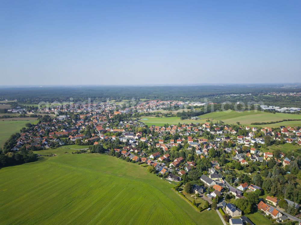 Dresden from the bird's eye view: Weissig district in Dresden in the state of Saxony, Germany