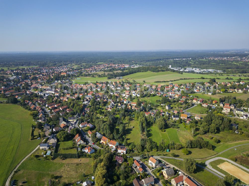 Aerial image Dresden - Weissig district in Dresden in the state of Saxony, Germany