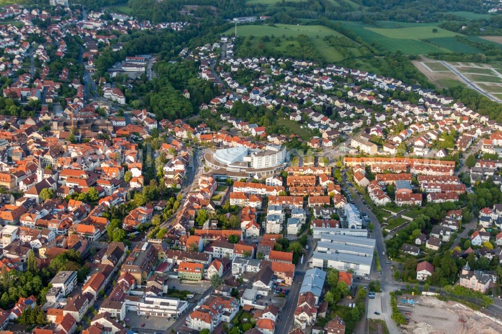 Aerial image Wiesloch - Settlement area in Wiesloch in the state Baden-Wurttemberg, Germany