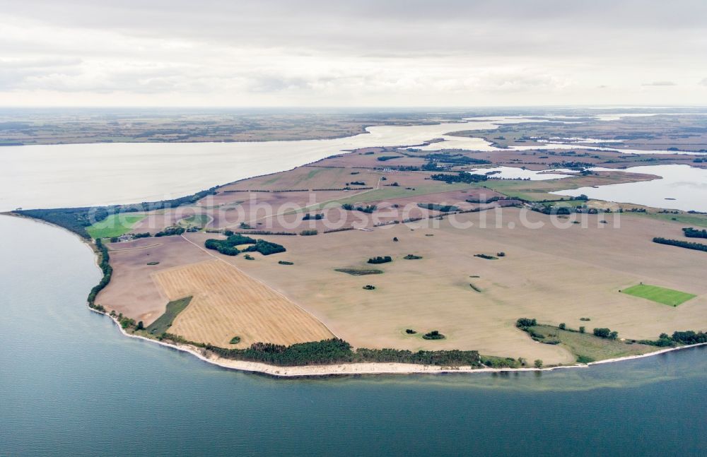 Gager from above - The district Zicker auf Ruegen in Gager in the state Mecklenburg - Western Pomerania, Germany