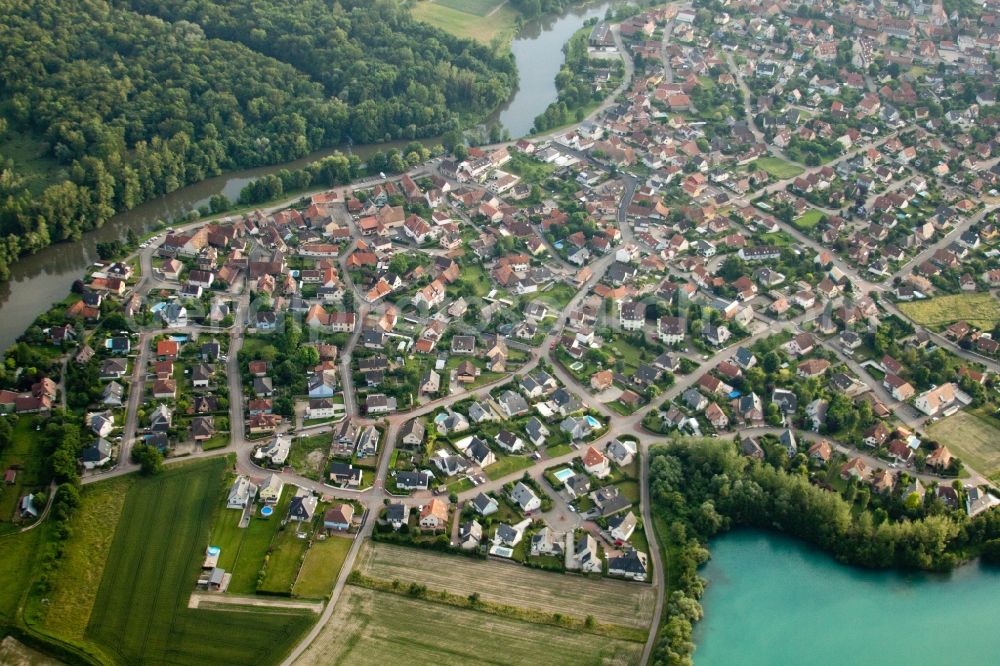 La Wantzenau from above - Settlement area in La Wantzenau in Grand Est, France