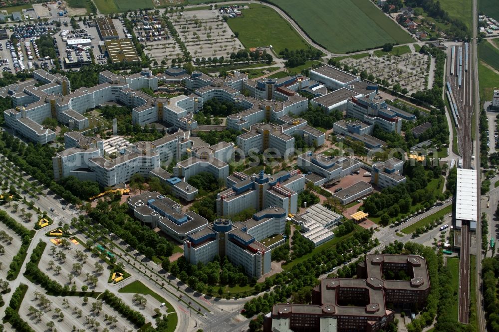 Aerial image München - Office building of Siemens Technology Accelerator GmbH on Otto-Hahn-Ring in the district Ramersdorf-Perlach in Munich in the state Bavaria, Germany