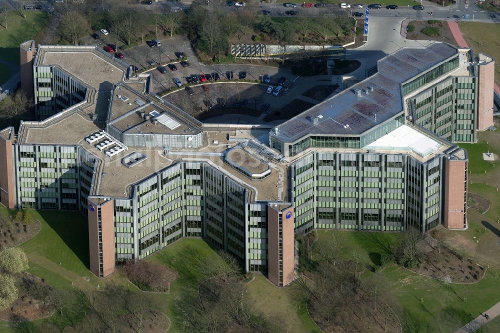 Aerial photograph Dortmund - View of the SIGNAL IDUNA incorporated company in Dortmund in the state North Rhine-Westphalia