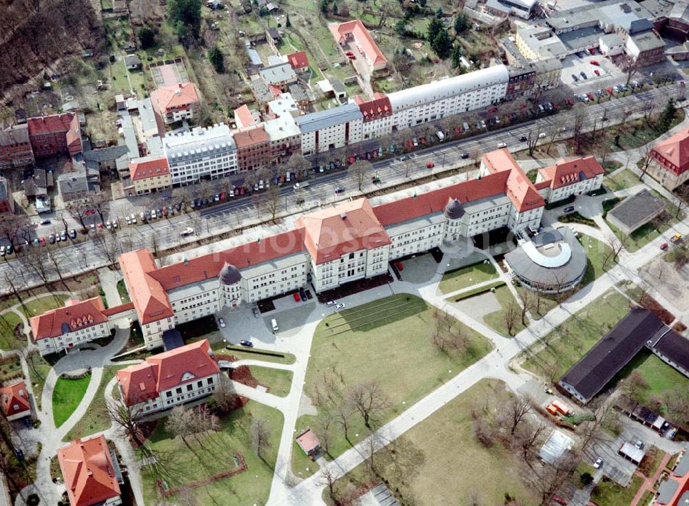 Potsdam / BRB from above - Sitz der Landesregierung Brandenburg an der Heinrich - Mann - Allee in Potsdam.