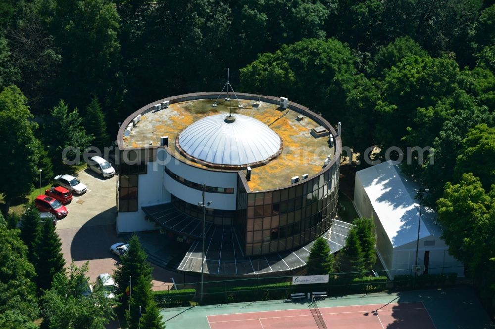 Bukarest from above - Seat of the National Sports Promotion Federatia Romana De Atletism at the Aleea Primo Nebbiolo in Bucharest in Romania