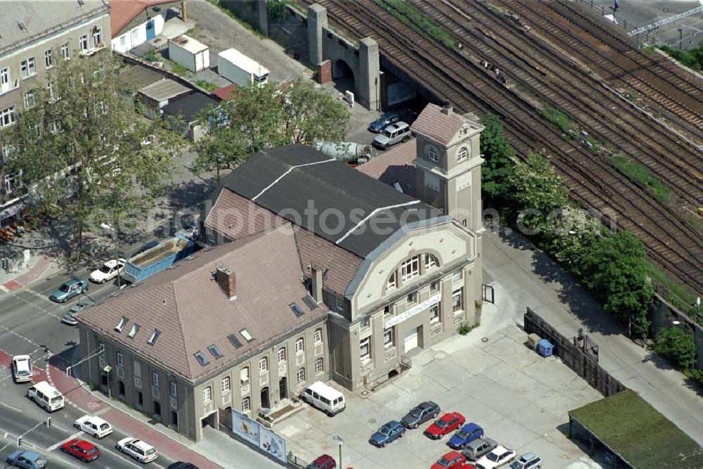 Aerial image Berlin / Treptow - Sitz der Redaktion Neues Deutschland Alt-Stralau 1-2 in Berlin Treptow 1995