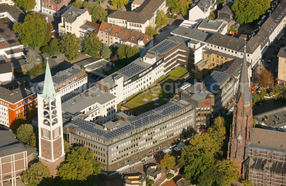 Aerial image Gelsenkirchen - View of the main office of the bank Sparkasse Gelsenkirchen in the state North Rhine-Westphalia