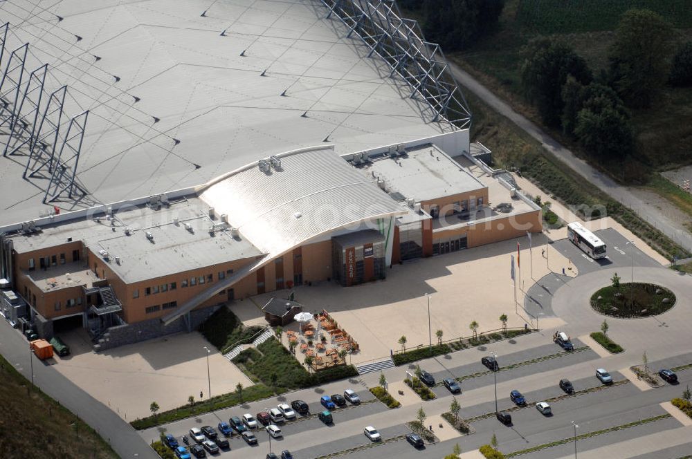 Bispingen from the bird's eye view: Blick auf die Skihalle Snow Dome in Bispingen. Die Skihalle wurde am 21. Oktober 2006 eröffnet und besitzt eine 300 m lange Piste. Kontakt: Snow Dome Sölden in Bispingen GmbH, Horstfeldweg 9, 29646 Bispingen, Tel. +49(0)5194 4311 0, Fax +49(0)5194 4311 111, Email: info@snow-dome.de