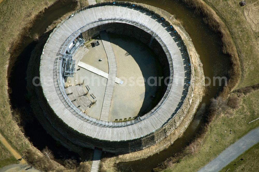 Raddusch from the bird's eye view: View of Slawenburg Raddusch in Brandenburg