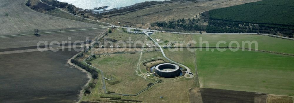 Raddusch from above - View of Slawenburg Raddusch in Brandenburg