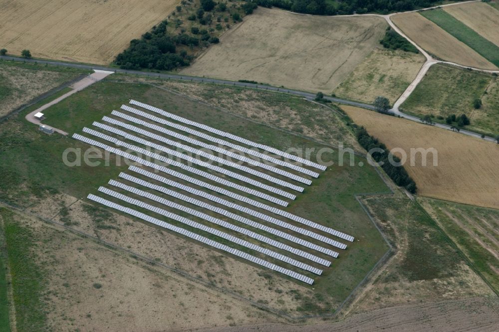 Bad Kreuznach from above - Solar panel - photovoltaic system in Bad Kreuznach in Rhineland-Palatinate