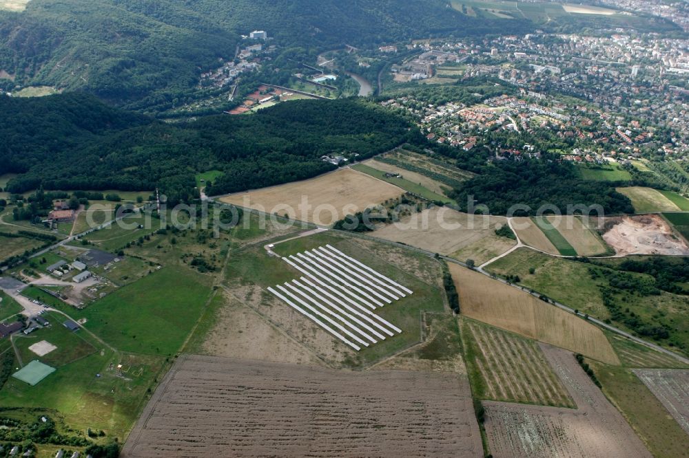 Aerial image Bad Kreuznach - Solar panel - photovoltaic system in Bad Kreuznach in Rhineland-Palatinate