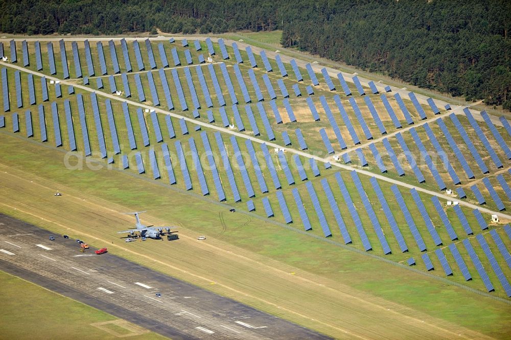 Aerial photograph Drewitz - Solar power station on Cottbus-Drewitz Airport