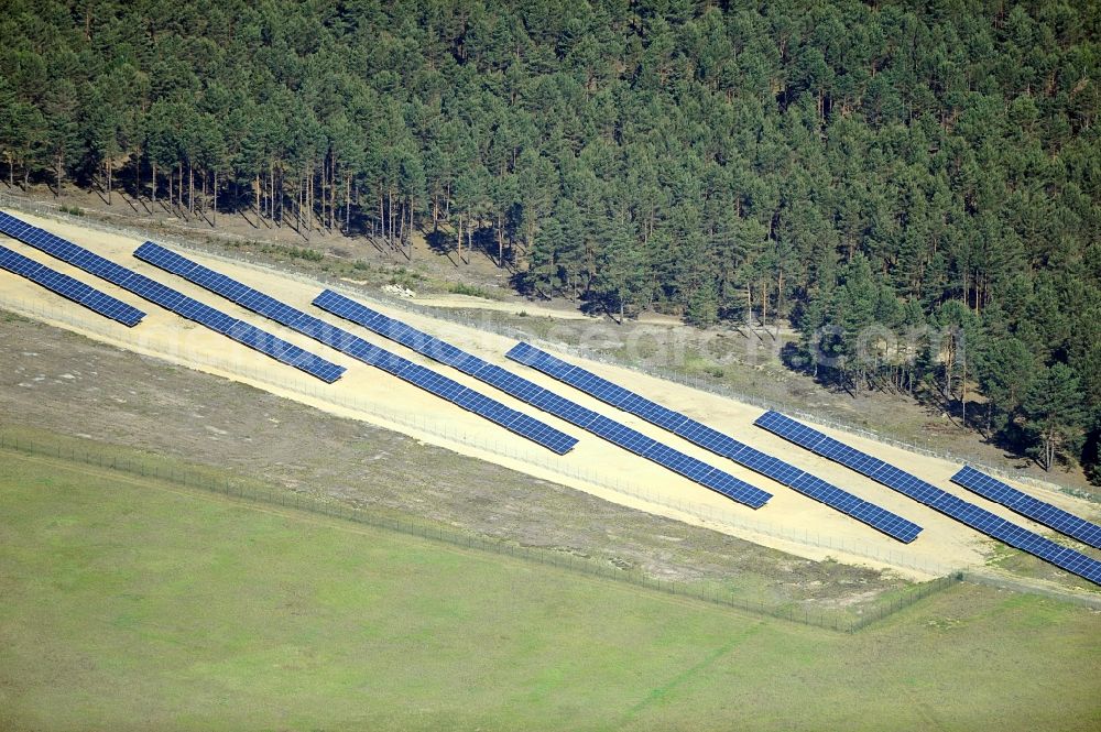 Aerial image Drewitz - Solar power station on Cottbus-Drewitz Airport