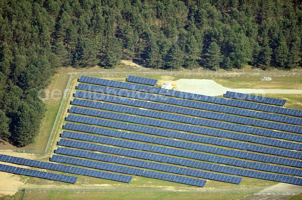 Aerial photograph Drewitz - Solar power station on Cottbus-Drewitz Airport