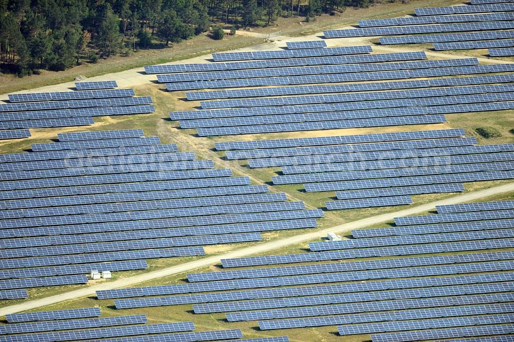 Aerial photograph Drewitz - Solar power station on Cottbus-Drewitz Airport