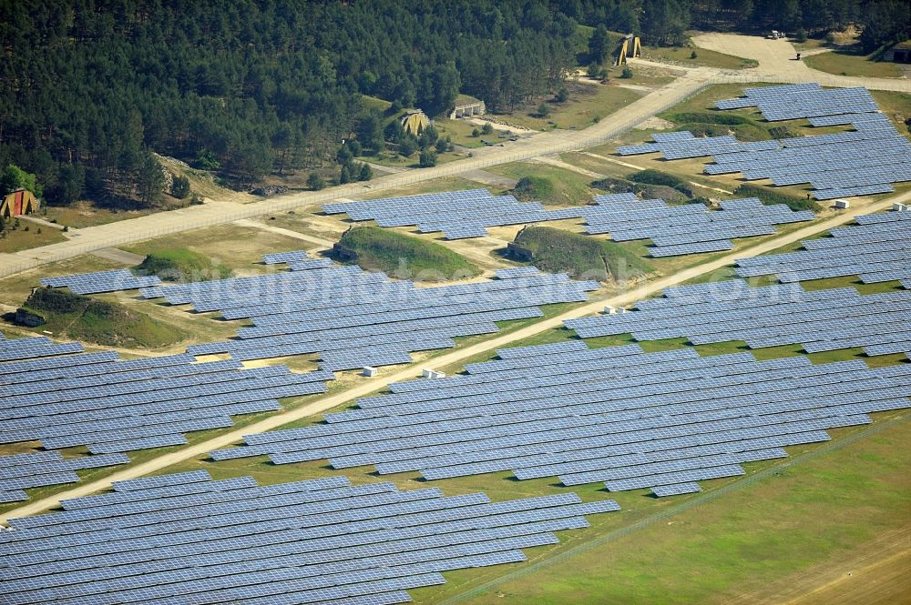 Aerial image Drewitz - Solar power station on Cottbus-Drewitz Airport