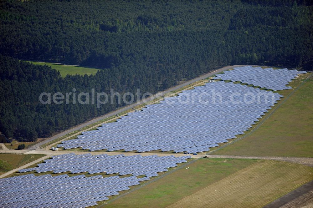 Aerial photograph Drewitz - Solar power station on Cottbus-Drewitz Airport