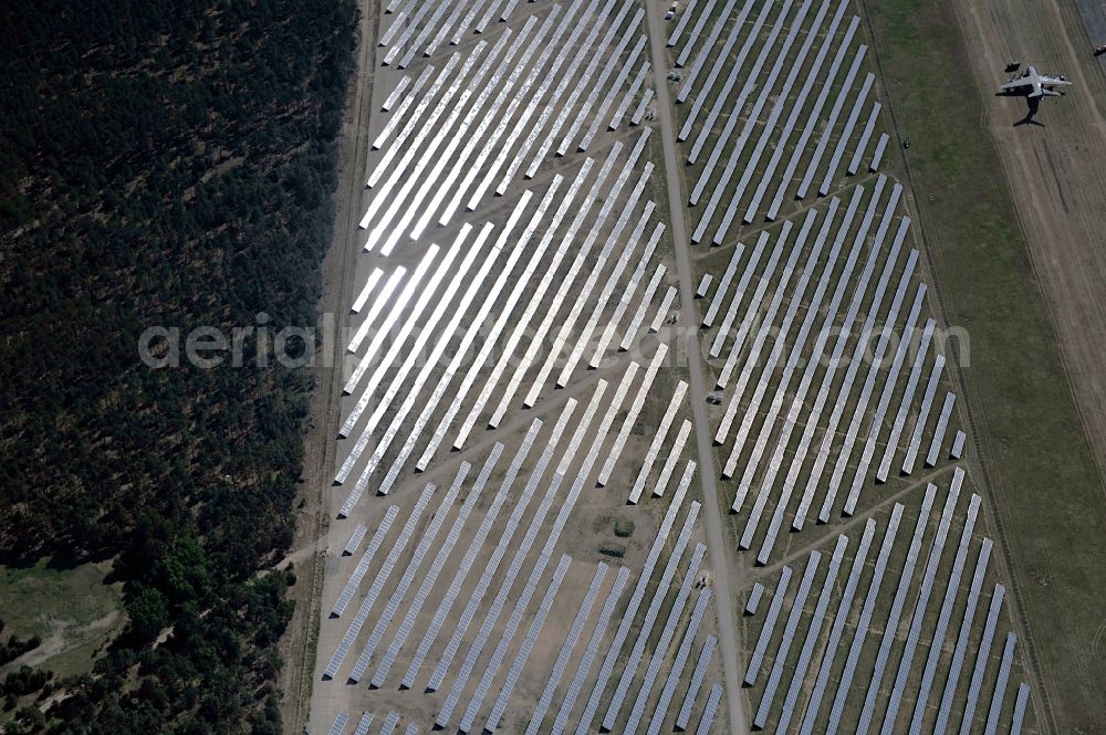 Aerial photograph Drewitz - Solar power station on Cottbus-Drewitz Airport