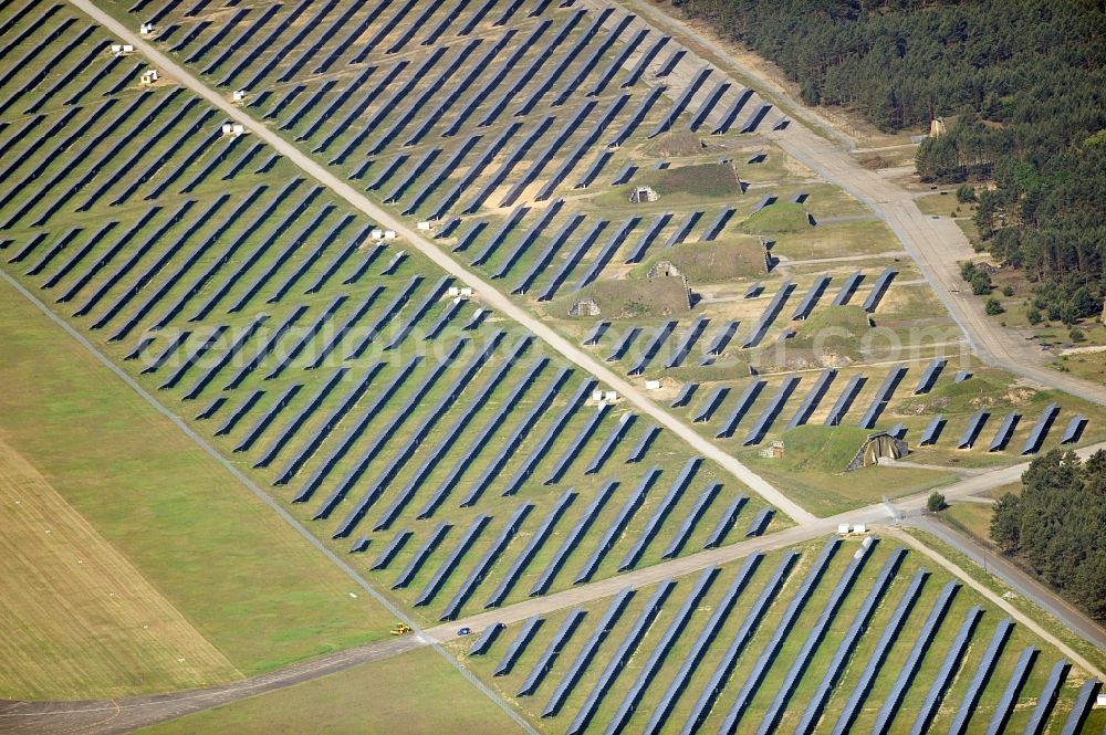 Aerial photograph Drewitz - Solar power station on Cottbus-Drewitz Airport