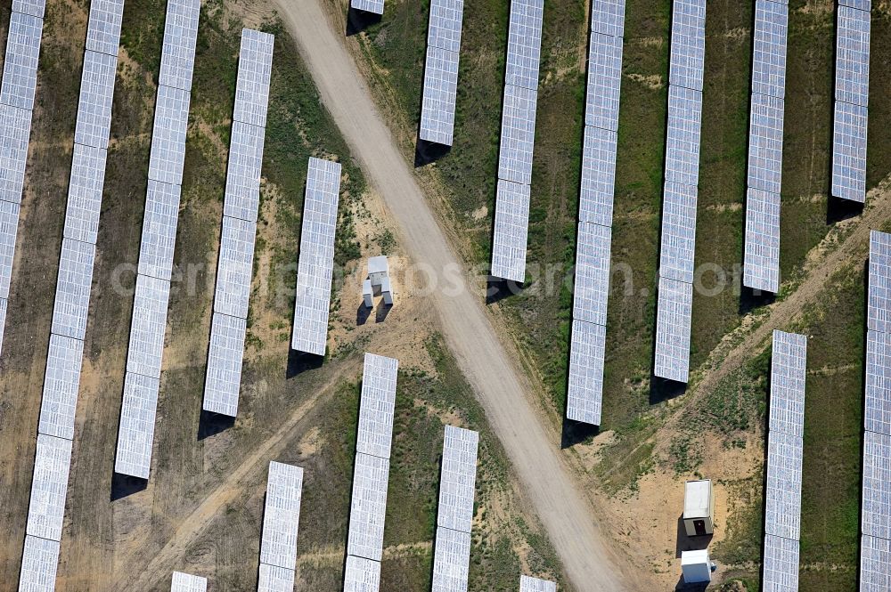 Aerial image Drewitz - Solar power station on Cottbus-Drewitz Airport