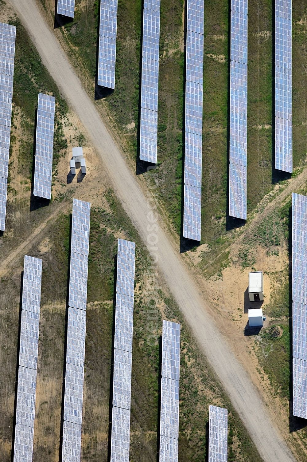 Aerial photograph Drewitz - Solar power station on Cottbus-Drewitz Airport