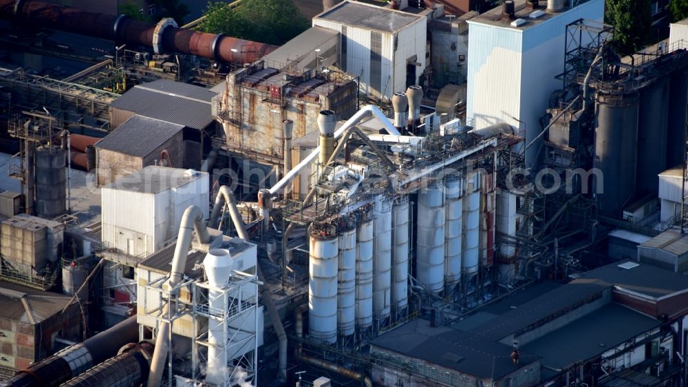 Aerial image Bad Hönningen - Solvay factory in Bad Hoenningen in the state Rhineland-Palatinate, Germany