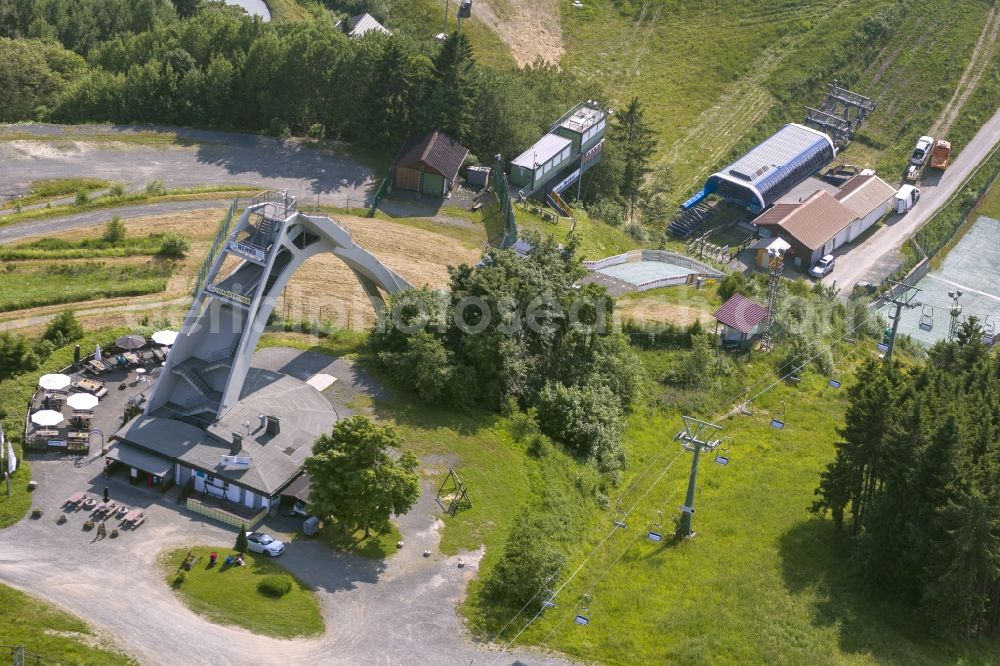 Jüchen from above - View of the ski jump hill at St. George Winterberg North Rhine-Westphalia