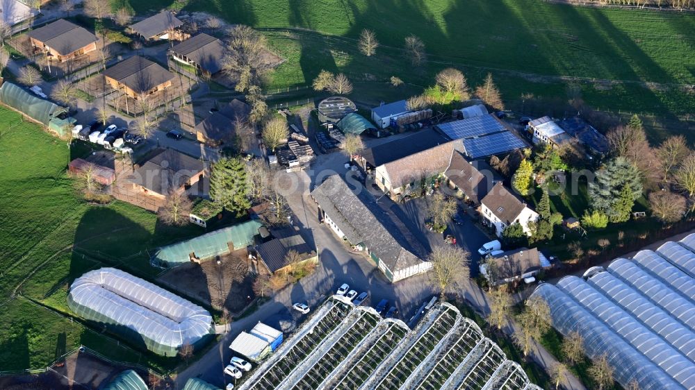 Königswinter from above - Sonnenberger Hof in Koenigswinter in the state North Rhine-Westphalia, Germany