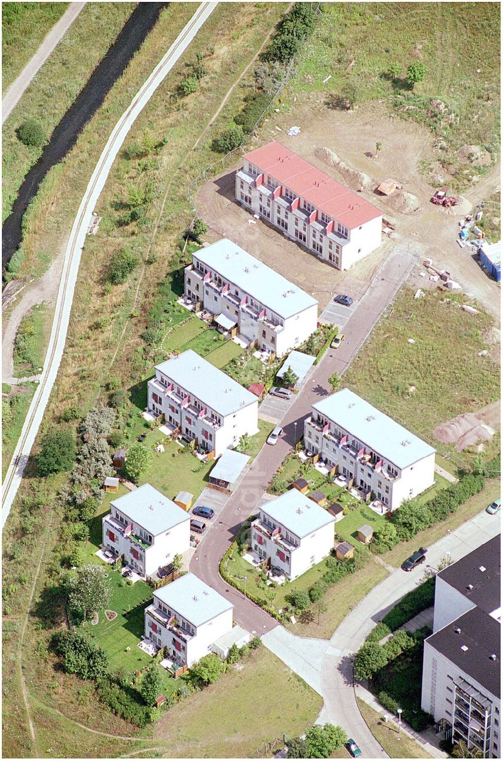 Berlin - Mahlsdorf (zu Hellersdorf) from above - Planungsfläche einer neuen Wohnsiedlung an der Landsberger Straße / Kaulbachstraße der DEGEWO in Mahlsdorf-Nord (Berlin-Hellersdorf).