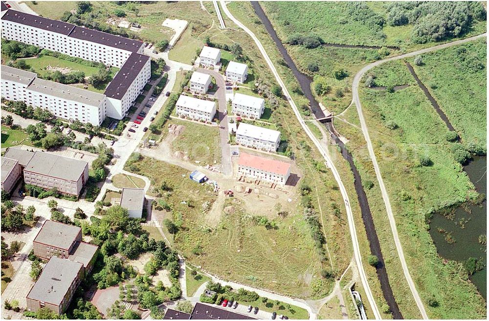 Berlin - Mahlsdorf (zu Hellersdorf) from above - Planungsfläche einer neuen Wohnsiedlung an der Landsberger Straße / Kaulbachstraße der DEGEWO in Mahlsdorf-Nord (Berlin-Hellersdorf).