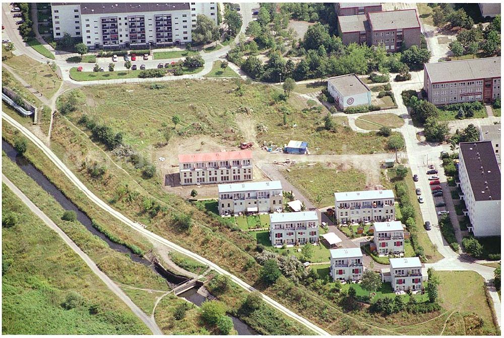 Berlin - Mahlsdorf (zu Hellersdorf) from above - Planungsfläche einer neuen Wohnsiedlung an der Landsberger Straße / Kaulbachstraße der DEGEWO in Mahlsdorf-Nord (Berlin-Hellersdorf).