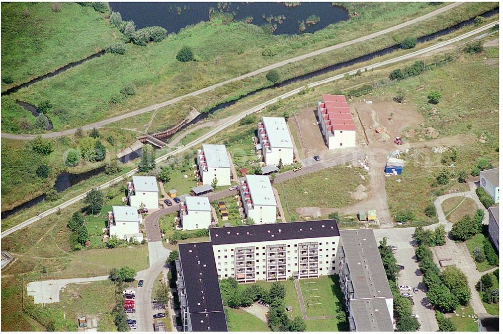 Aerial photograph Berlin - Mahlsdorf (zu Hellersdorf) - Planungsfläche einer neuen Wohnsiedlung an der Landsberger Straße / Kaulbachstraße der DEGEWO in Mahlsdorf-Nord (Berlin-Hellersdorf).