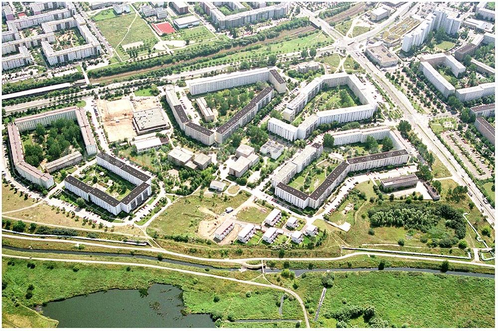 Berlin - Mahlsdorf (zu Hellersdorf) from the bird's eye view: Planungsfläche einer neuen Wohnsiedlung an der Landsberger Straße / Kaulbachstraße der DEGEWO in Mahlsdorf-Nord (Berlin-Hellersdorf).