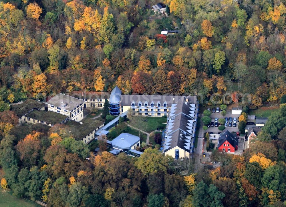 Bad Sulza from above - View of the Sophie clinic in Bad Sulza in Thuringia