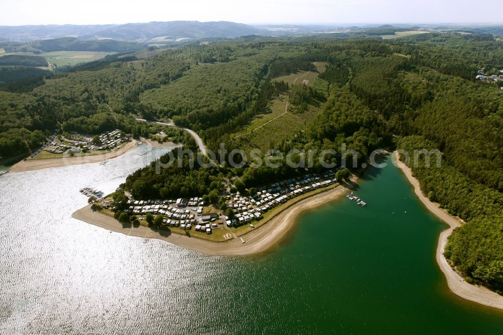 Aerial photograph Sundern - View of the Sorpesee in Sundern in the state of North Rhine-Westphalia