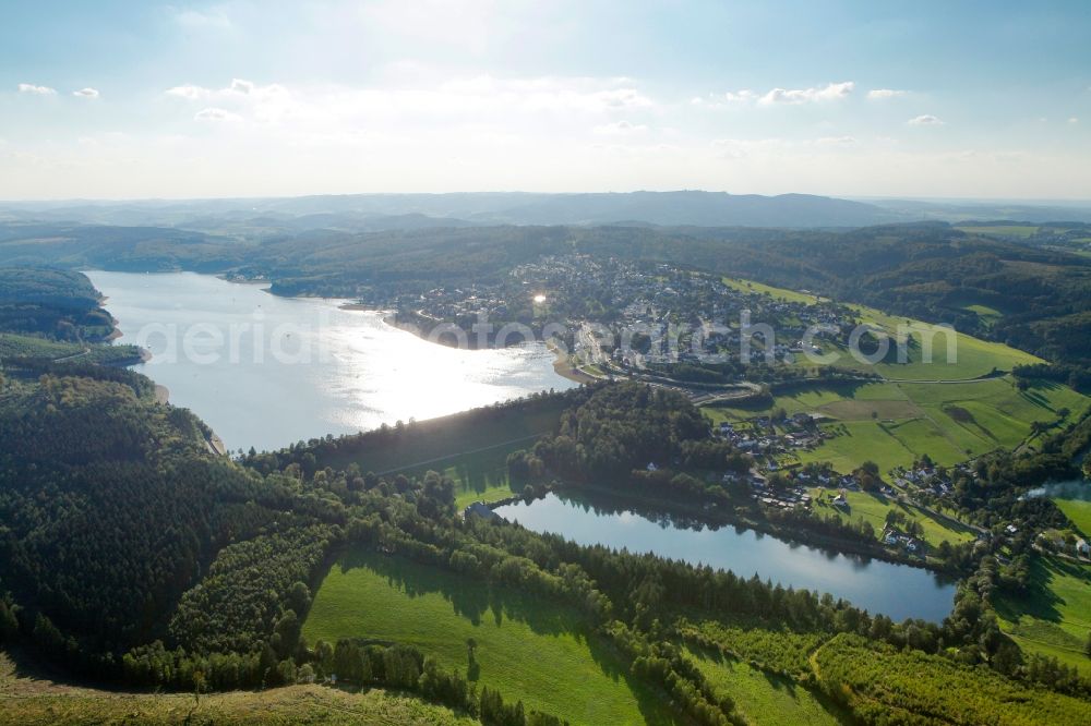 Aerial photograph Sundern - View of the Sorpesee in Sundern in the state of North Rhine-Westphalia