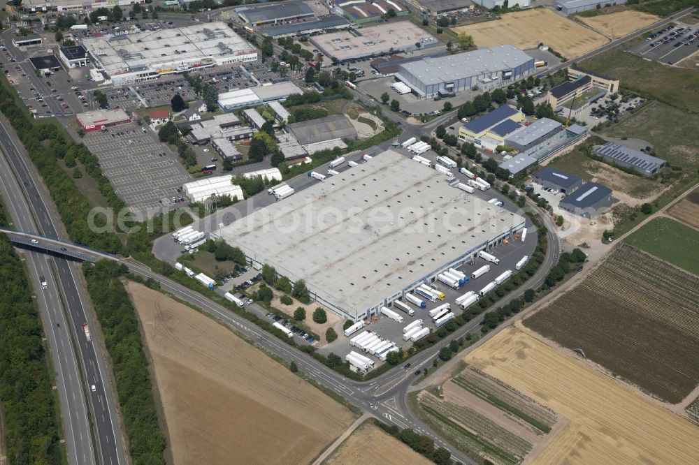 Aerial photograph Alzey - Spedition Trans Service Team Ltd in the Industrial and commercial area Industriegebiet Ost in Alzey in the state Rhineland-Palatinate, Germany