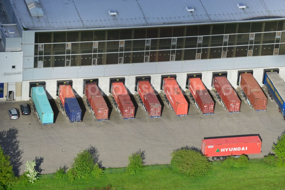 Aerial image Bad Oldesloe - Freight forwarding building a logistics and transport company in Bad Oldesloe in the state Schleswig-Holstein