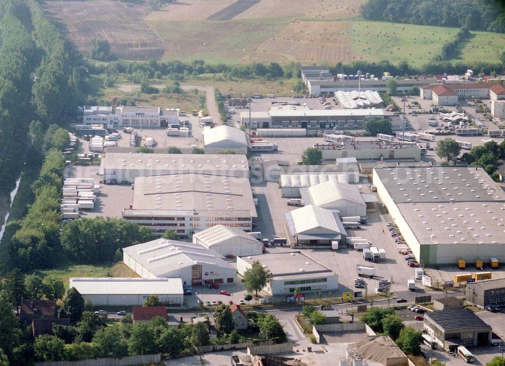 Potsdam from the bird's eye view: Freight forwarding building a logistics and transport company Krage Potsdam GmbH Am Buchhorst in Potsdam in the state Brandenburg