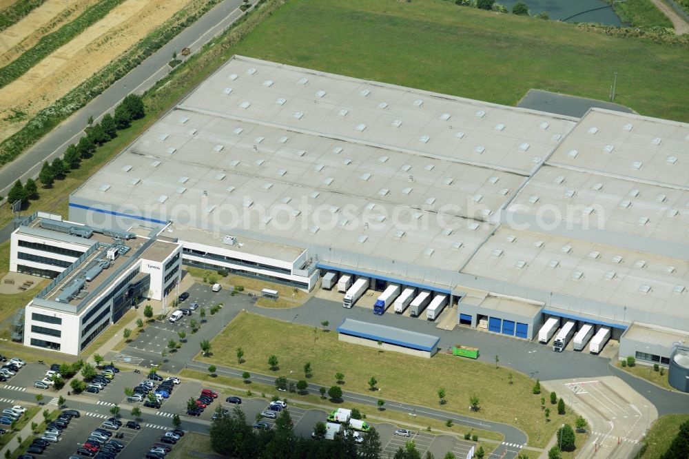 Aerial image Barsinghausen - Freight forwarding building of company Lyreco Deutschland GmbH in Barsinghausen in the state Lower Saxony