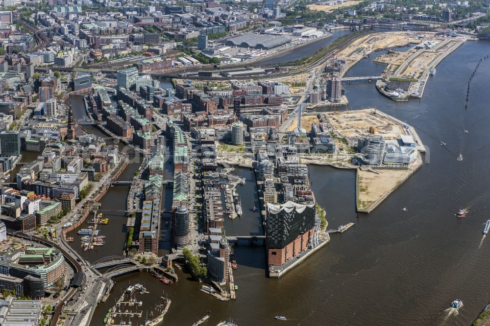 Hamburg from above - Speicherstadt in Hamburg