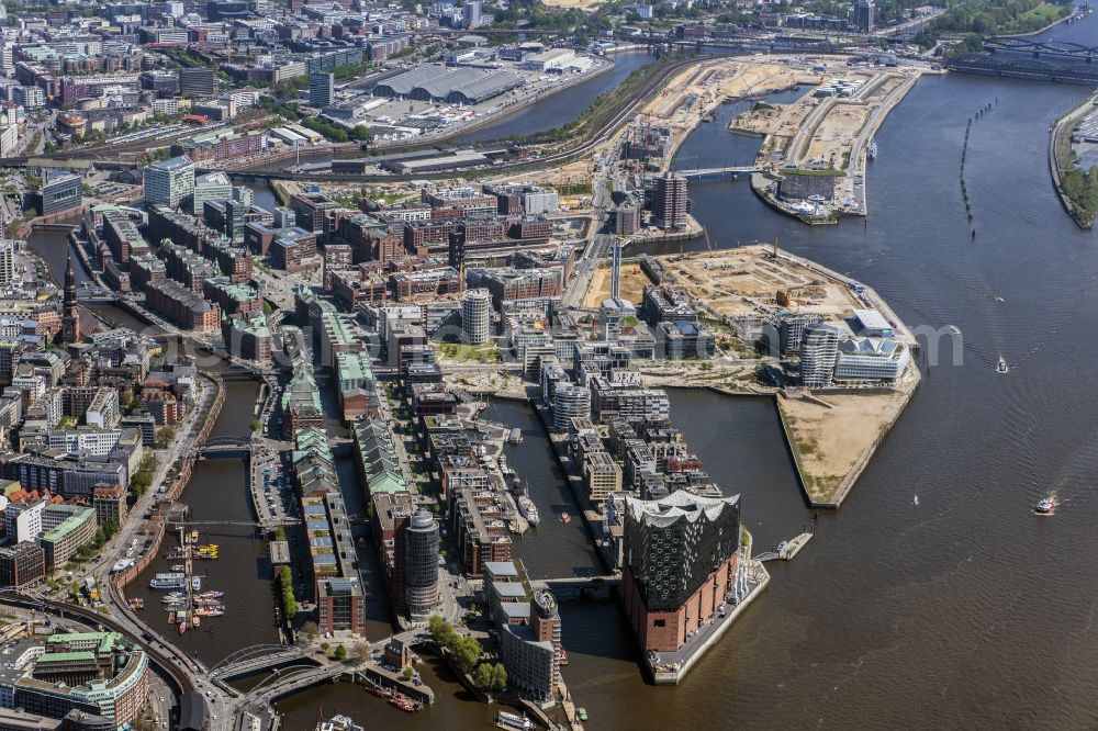 Hamburg from the bird's eye view: Speicherstadt in Hamburg