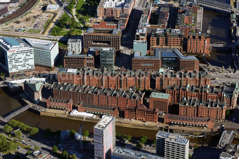 Hamburg from the bird's eye view: Speicherstadt in Hamburg