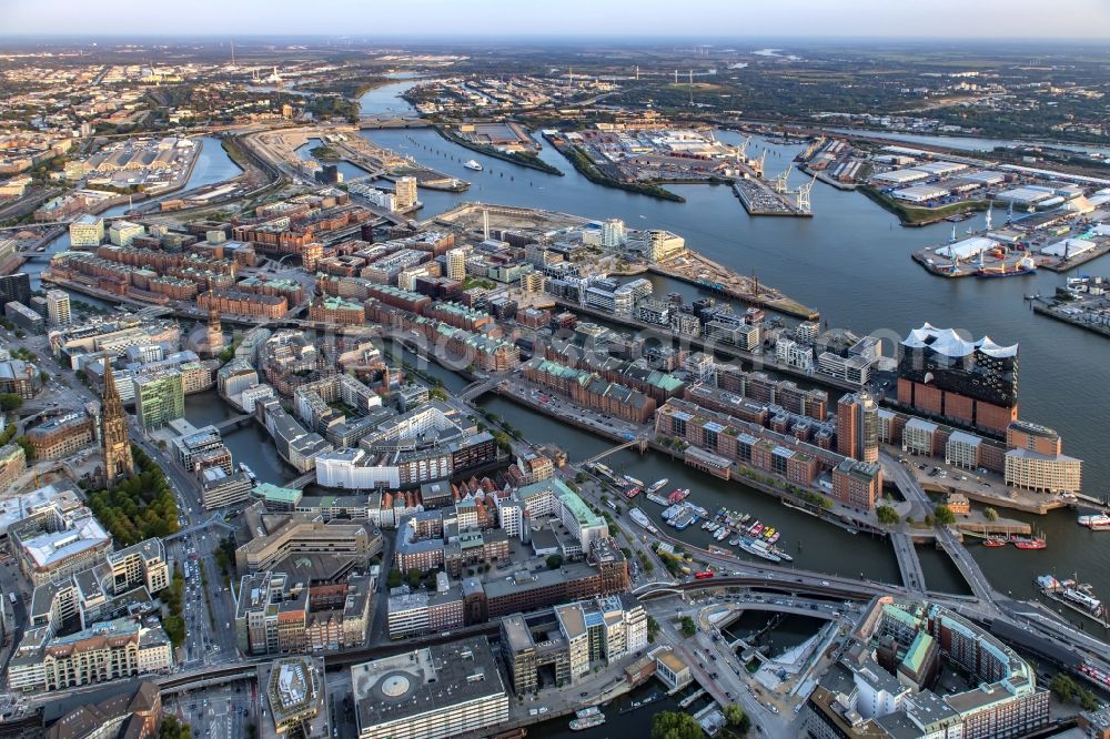 Hamburg from above - Speicherstadt in Hamburg