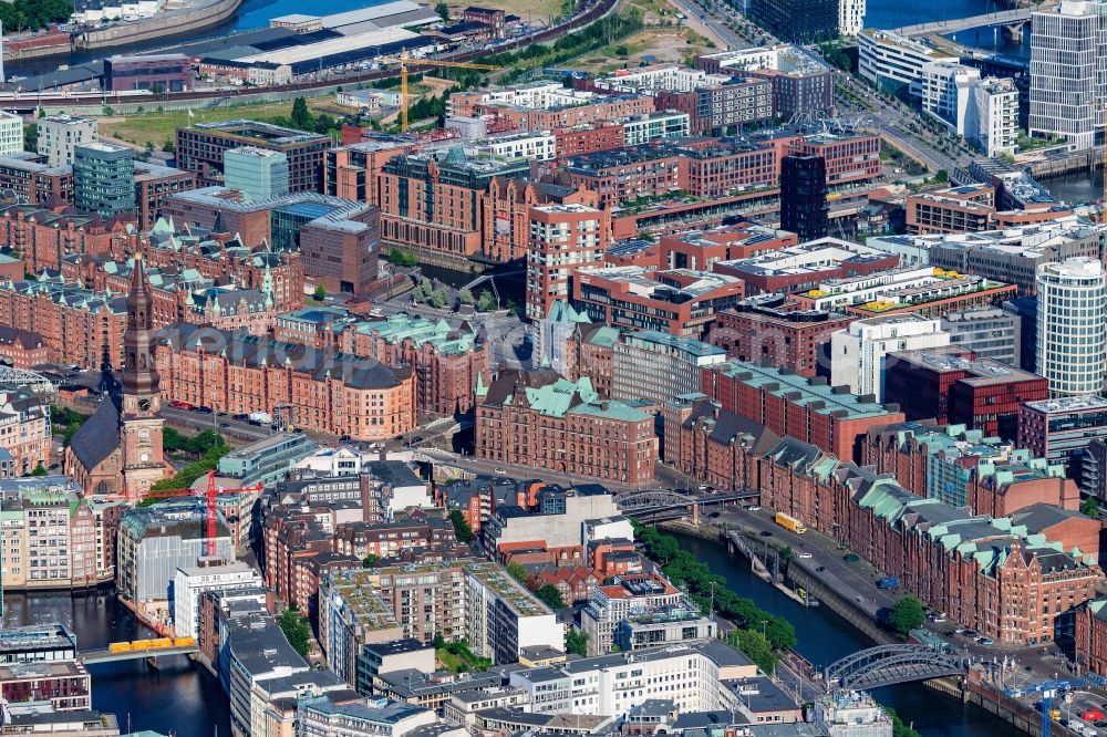 Hamburg from the bird's eye view: Speicherstadt in Hamburg